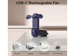 Jisulife Handventilator Life 8 Dunkelblau