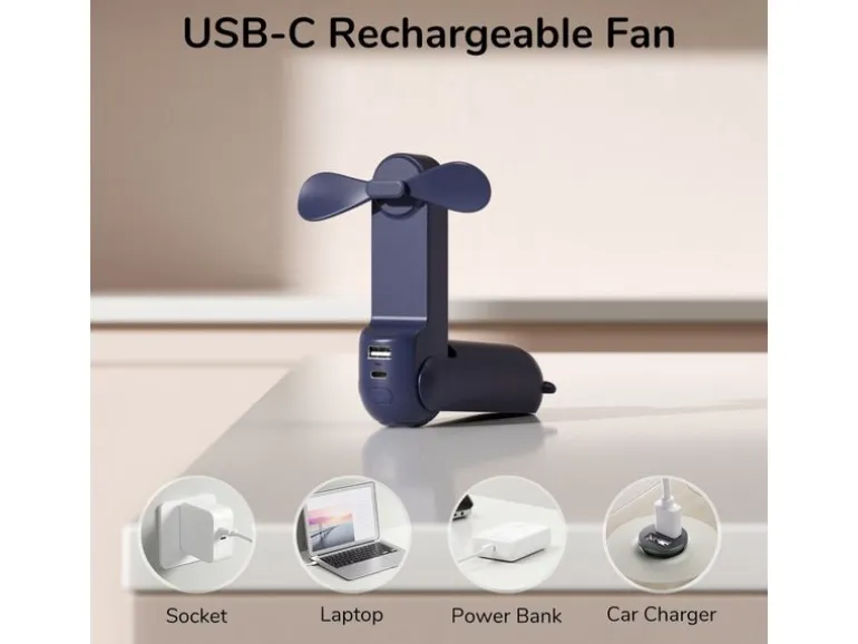 Jisulife Handventilator Life 8 Dunkelblau