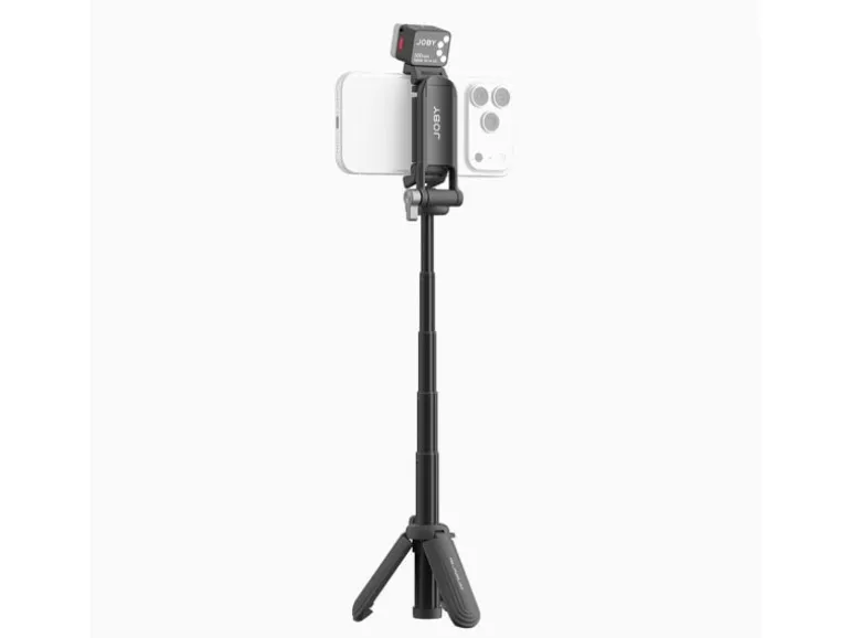 Joby TP02 Kompakt, Mini, mit Selfie-Stick und LED-Leuchte