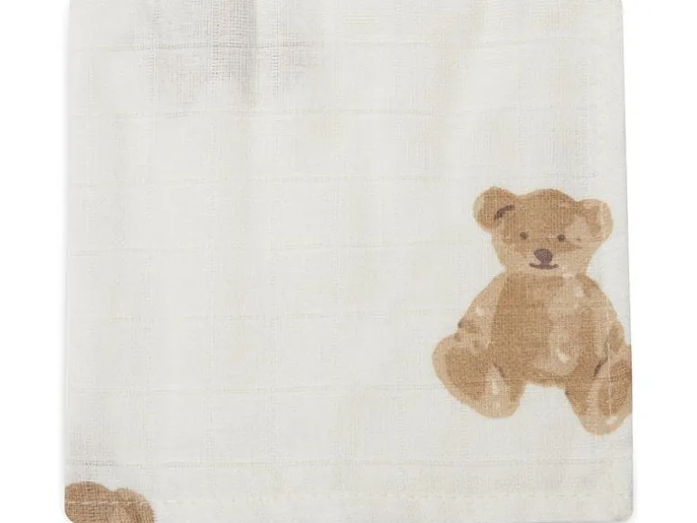Jollein Mulltuch Nuscheli 3er Set Teddy Bear 31 x 31 cm