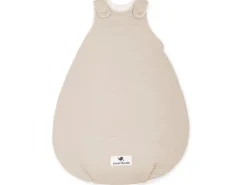 Julius Zöllner Baby-Ganzjahresschlafsack Musselin Sand Gr. 56/62