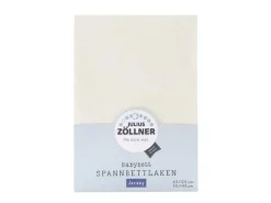 Julius Zöllner Fix-Leintuch Jersey Ecru 70 x 140 cm