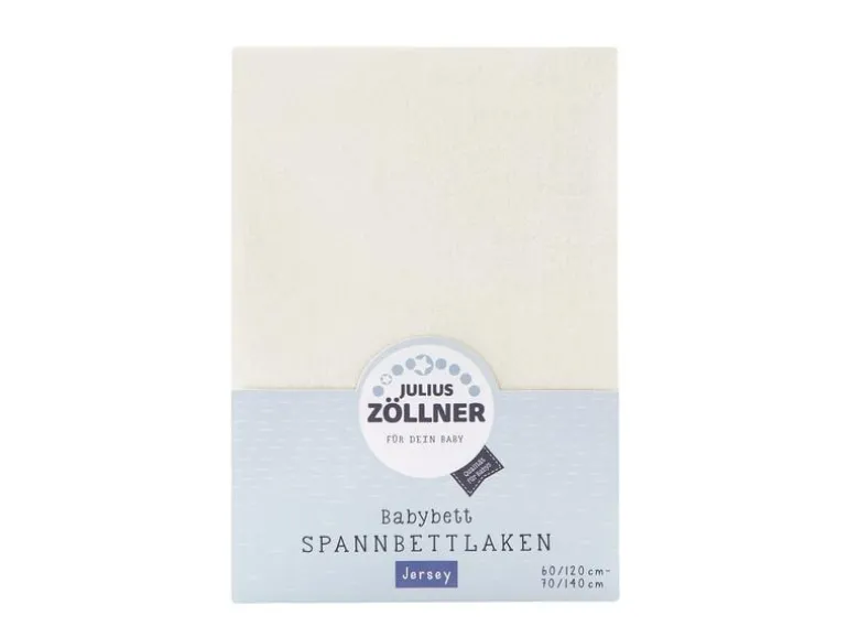 Julius Zöllner Fix-Leintuch Jersey Ecru 70 x 140 cm