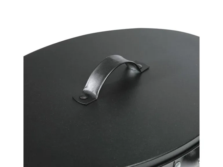 Kamino Ascheeimer mit Deckel, 15 l, Schwarz