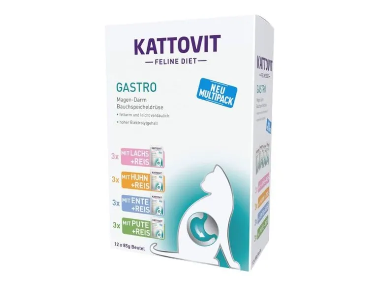 Kattovit Nassfutter Gastro Multipack, 12 x 85 g