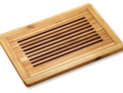 Kesper Brotschneidebrett Akazienholz mit Krümelfach 47.5 x 32 cm