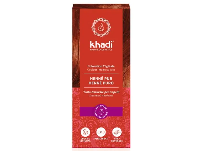 khadi Pflanzenhaarfarbe Reines Henna 100 g