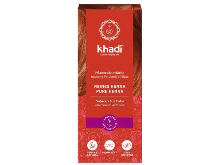 khadi Pflanzenhaarfarbe Reines Henna 100 g