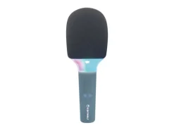 Kidywolf Mikrofon Bluetooth mit Licht blau