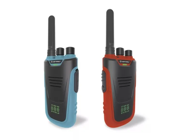 Kidywolf Walkie-Talkies mit Taschenlampe blau/rot