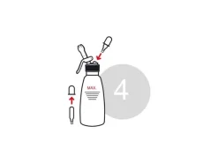 Kisag Rahmbläser Whipper Professional 0.5 l, Silber