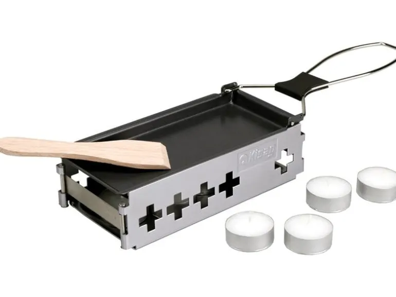 Kisag Teelicht-Raclette Candle light to go Silber