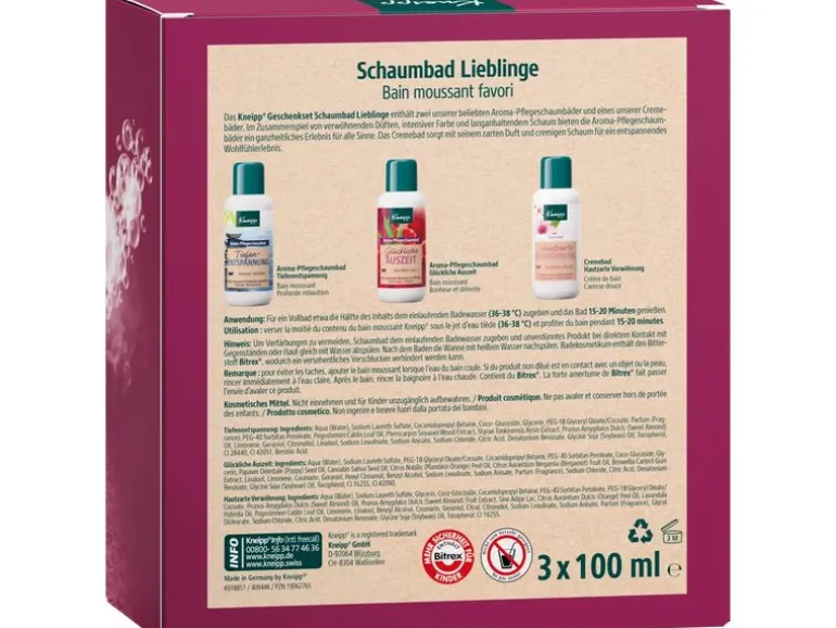 Kneipp Schaumbad Lieblinge 3 x 100 ml