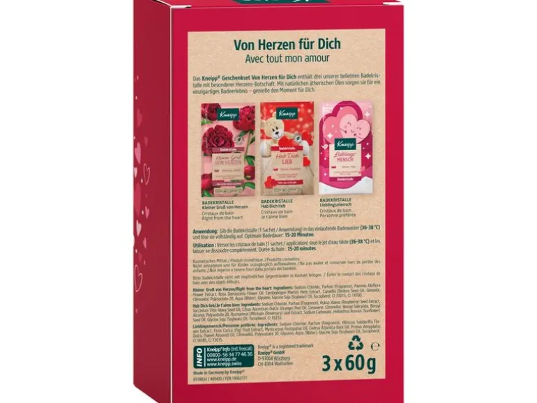 Kneipp Von Herzen Für Dich 3 x 60 g