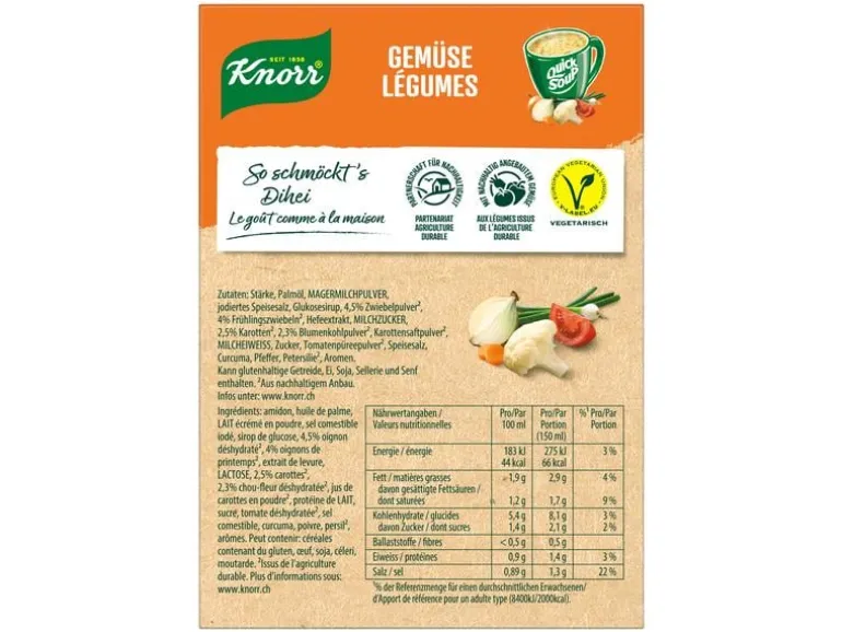 Knorr Quick Soup Gemüse 3 Portionen