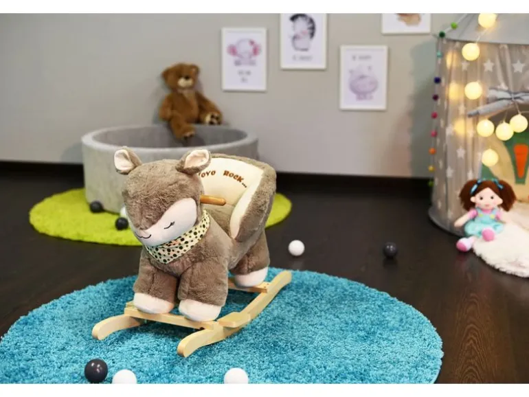 Knorrtoys Schaukeltier Reh Braun/Beige