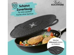 Kochwerk Spritzschutzdeckel 30 cm, Schwarz