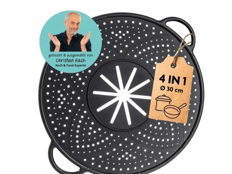 Kochwerk Spritzschutzdeckel 30 cm, Schwarz