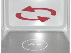 Koenig Mikrowelle Rotary Wave Silber
