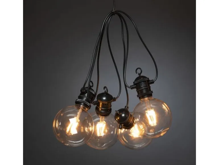 Konstsmide Lichterkette Basis-Set 2394, 10 LEDs, Transparent
