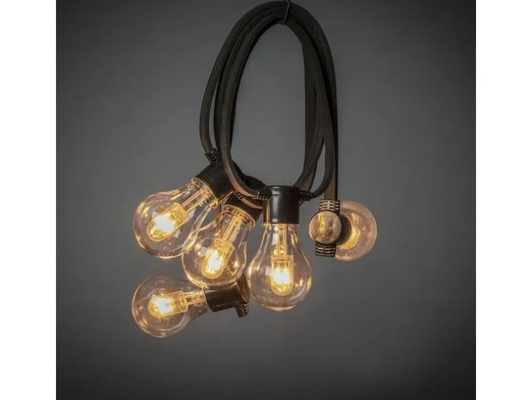 Konstsmide Lichterkette Solar 2332, 10 LEDs, Transparent