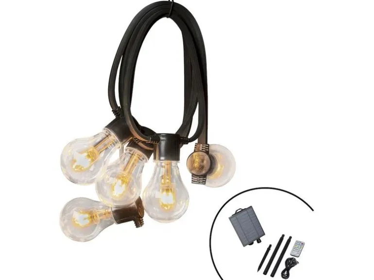 Konstsmide Lichterkette Solar 2332, 10 LEDs, Transparent