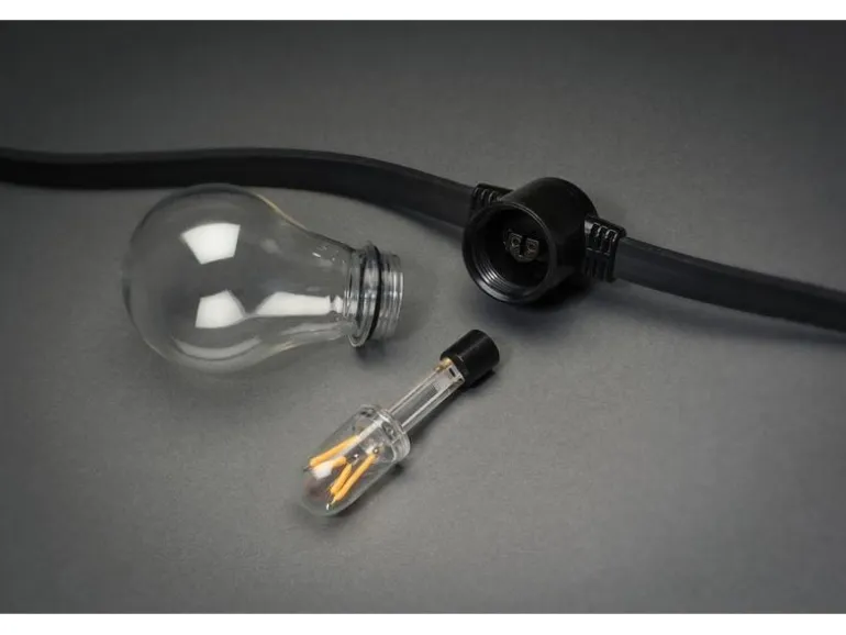 Konstsmide Lichterkette Solar 2332, 10 LEDs, Transparent