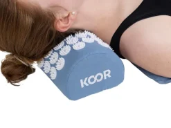 KOOR Akupressurmatte mit Kissen Blau/Weiss