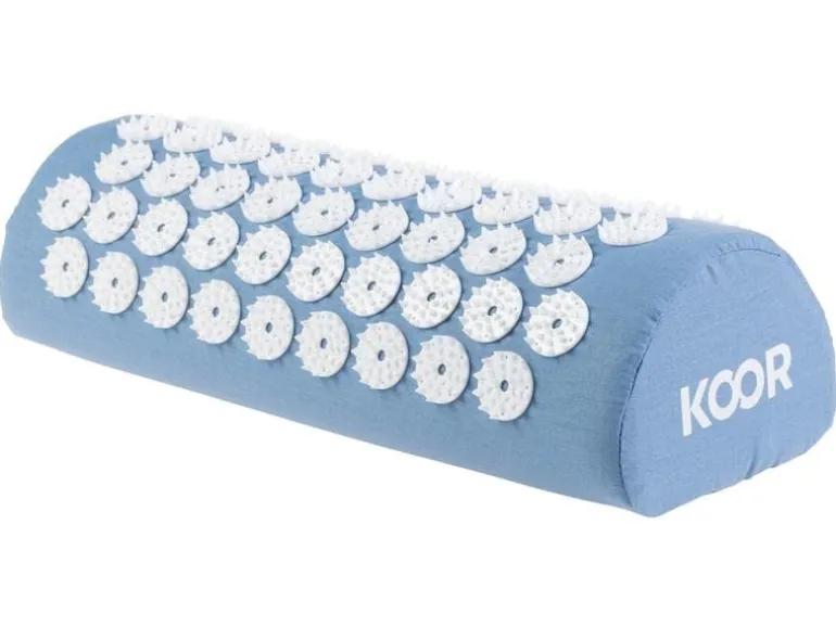 KOOR Akupressurmatte mit Kissen Blau/Weiss