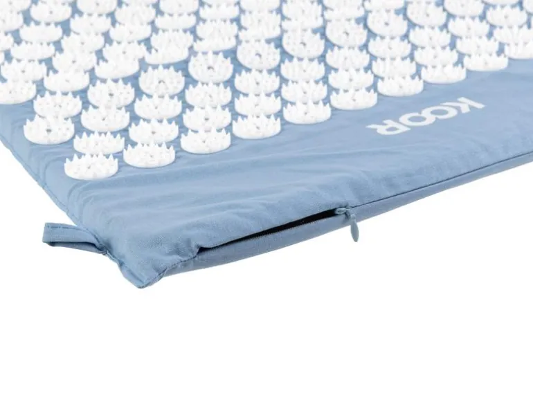 KOOR Akupressurmatte mit Kissen Blau/Weiss