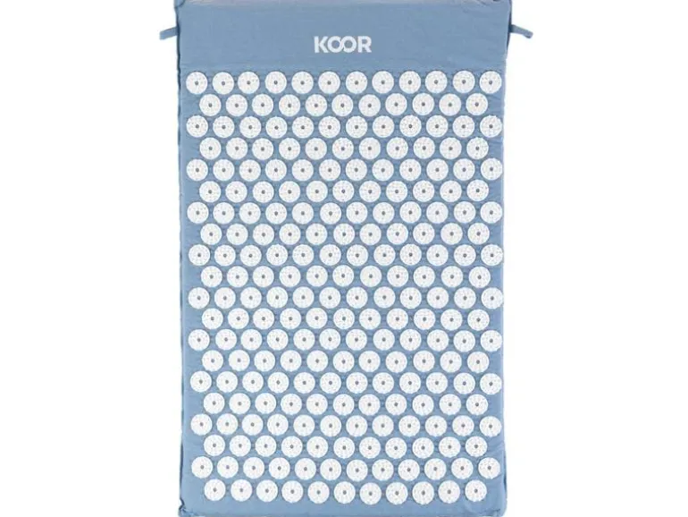 KOOR Akupressurmatte mit Kissen Blau/Weiss