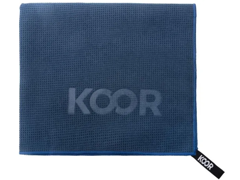 KOOR Badetuch Waffle 75 × 130 cm, Blau