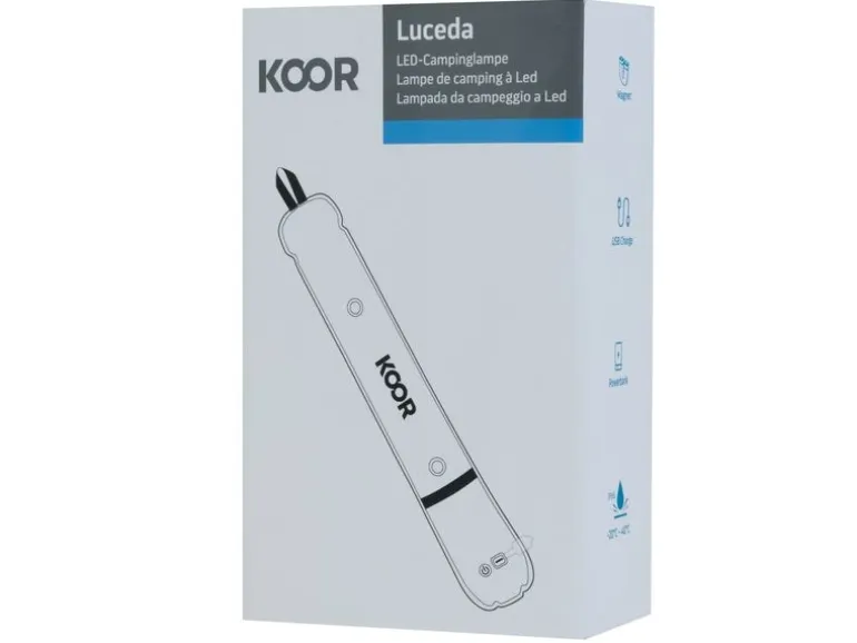 KOOR Campinglampe Luceda aufblasbar, 2 Stück