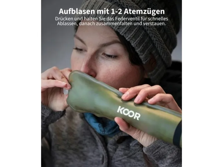 KOOR Campinglampe Luceda aufblasbar, 2 Stück