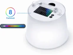 KOOR Campinglampe Lumora LED, RGB, Speakerfunktion