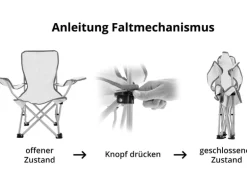 KOOR Campingstuhl Erdbeere