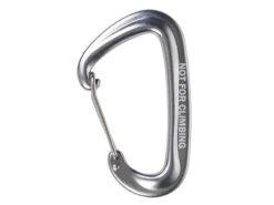 KOOR Karabinerhaken Fissare, Silber, 4 Stück