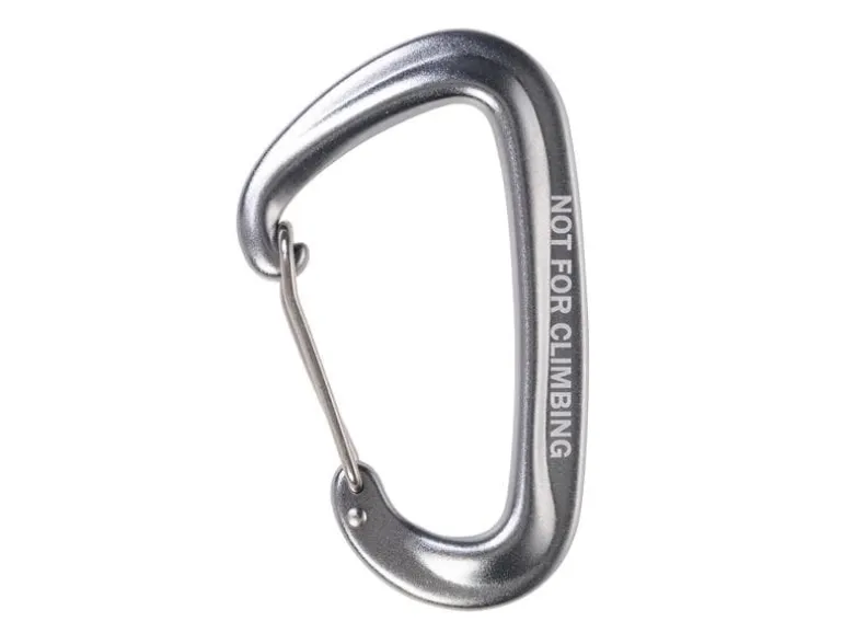 KOOR Karabinerhaken Fissare, Silber, 4 Stück