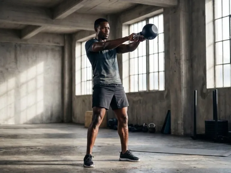KOOR Kettlebell 16 kg, Schwarz