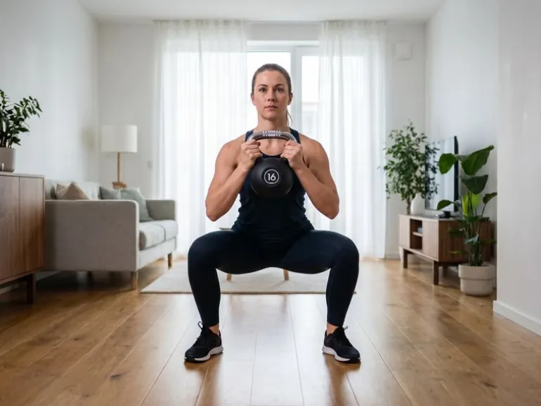 KOOR Kettlebell 16 kg, Schwarz