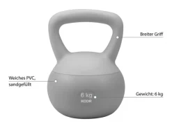 KOOR Kettlebell Paalla Soft, 6 kg