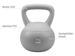 KOOR Kettlebell Paalla Soft, 8 kg