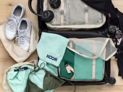KOOR Kleiderbeutel Reesa, Grösse S, 2er-Pack, Beige