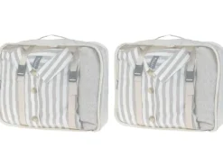 KOOR Kleiderbeutel Reesa, Grösse L, 2er-Pack, Beige
