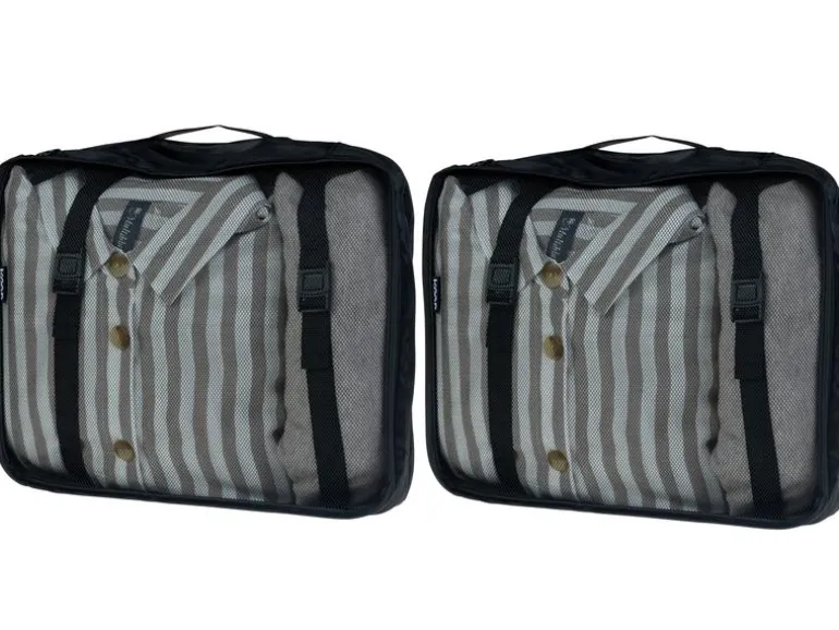 KOOR Kleiderbeutel Reesa, Grösse L, 2er-Pack, Schwarz