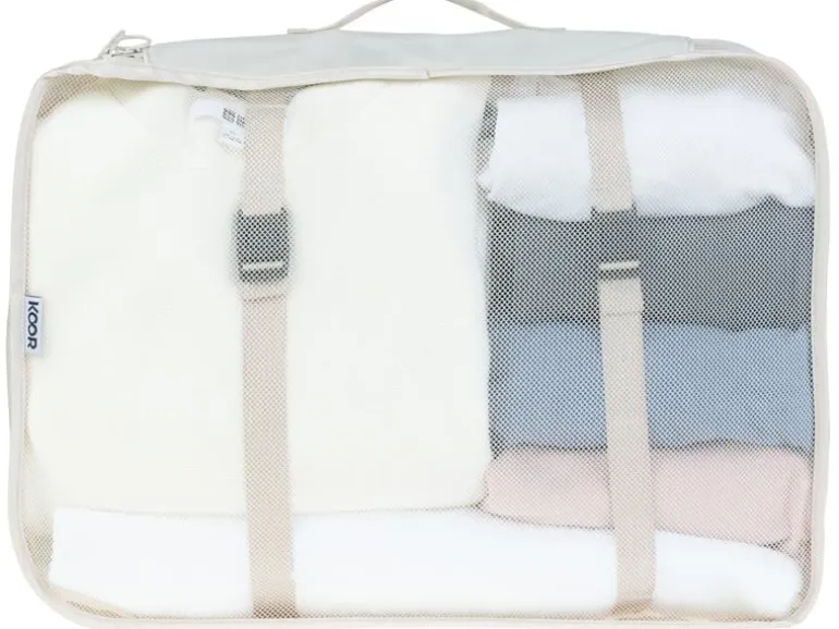 KOOR Kleiderbeutel Reesa, Grösse XL, 2er-Pack, Beige