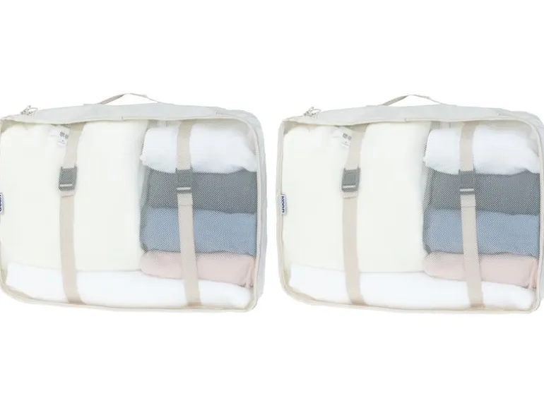 KOOR Kleiderbeutel Reesa, Grösse XL, 2er-Pack, Beige