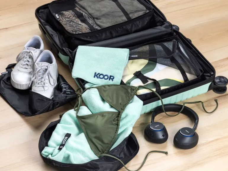 KOOR Kleiderbeutel Set Reesa, 4-teilig, Schwarz