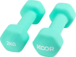 KOOR Kurzhantel-Set 2 kg, Mint