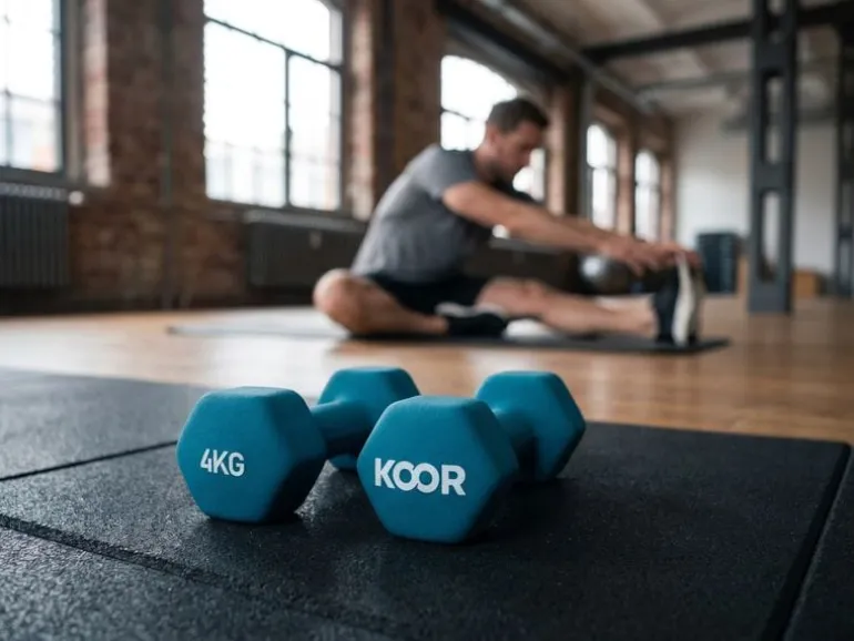KOOR Kurzhantel-Set 4 kg, Türkis